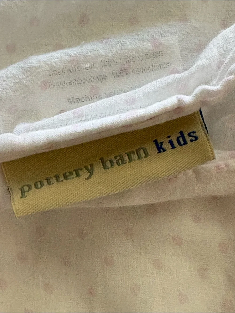 Pottery Barn Kids Pink & White Patchwork Twin Quilt & Pillowcase Set